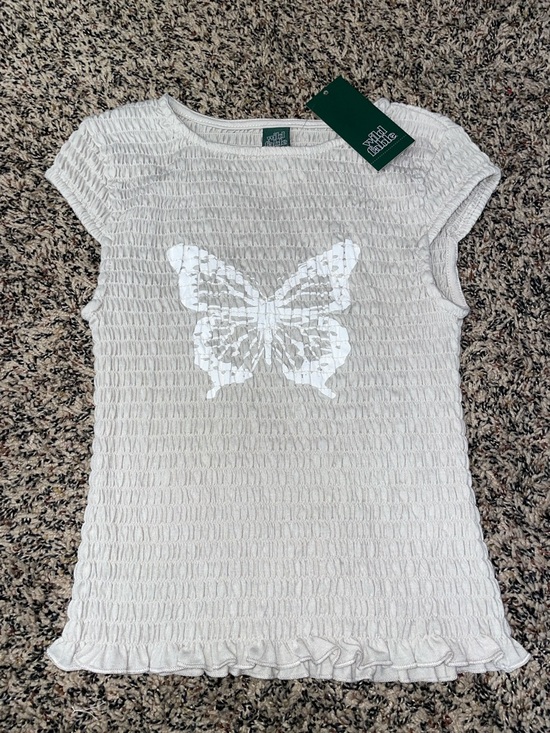 wild fable Tops - Wild Fable Y2K Smocked Famous Cap Sleeve Cropped Stretch Tee Various Sizes | NWT